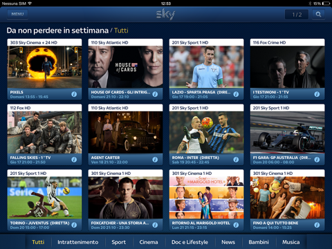 Sky Guida TV HD screenshot 2