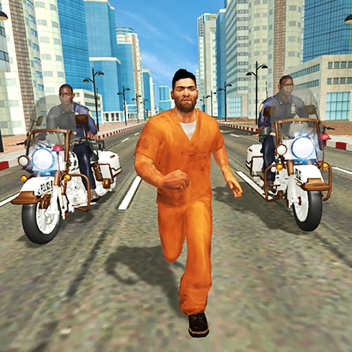 Us Police Bike Gangster Chase Icon