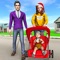 Play as a housewife in simulator of virtual mother and happy family life
