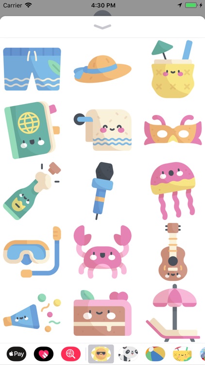 Cool Summer Party Stickers