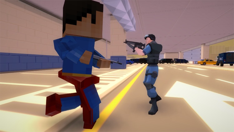 Blocky Superhero Crime Battle screenshot-5