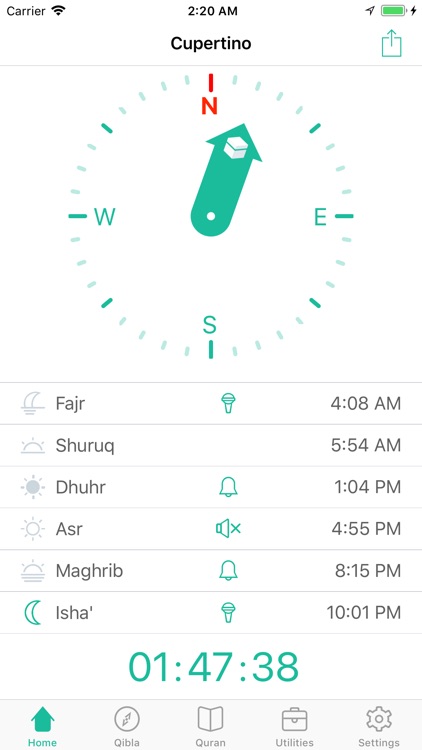Muezzin - Prayer Times & Qibla