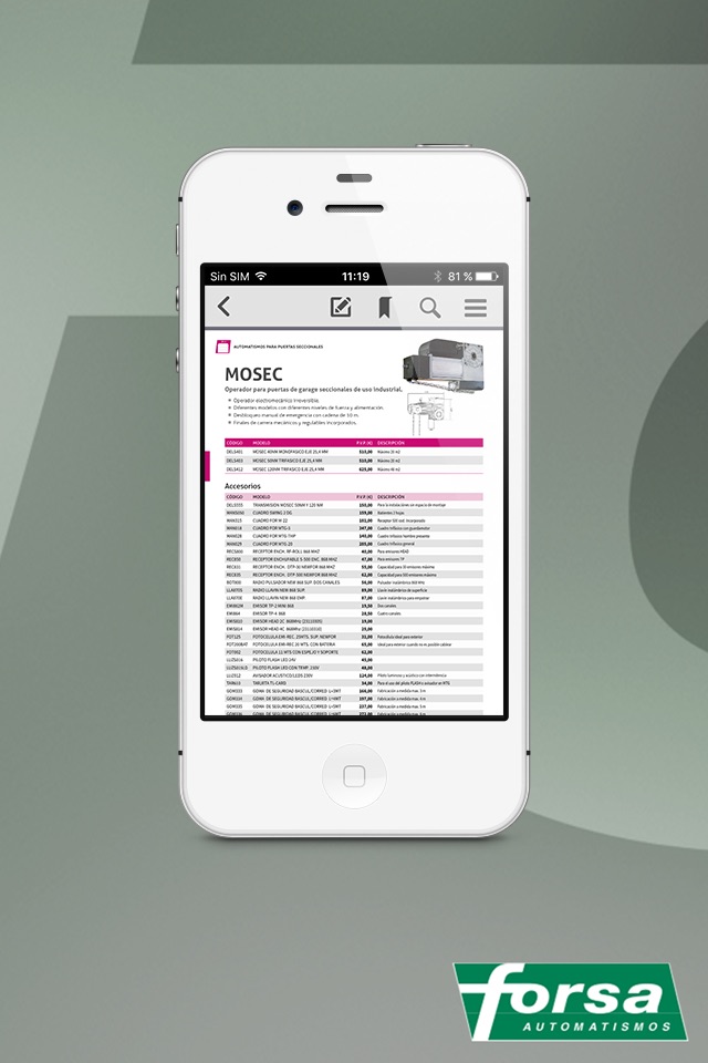 FORSA catálogos digitales screenshot 4