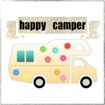 Happy Camper Stickers