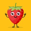 Kawaii Strawberry Emojis