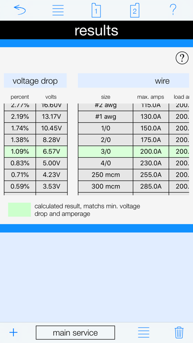 Voltage Drop Calc Screenshot 3
