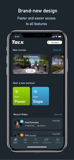 Tacx Training app screenshot