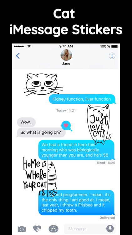 Funny Cats Text Sticker Emotes