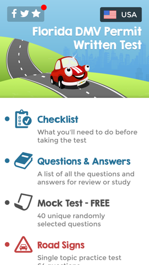 Florida Driving Permit Test