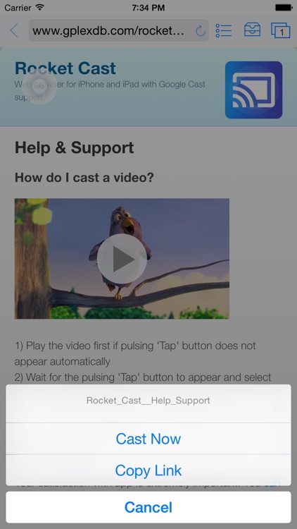 Rocket Video Cast | Chromecast
