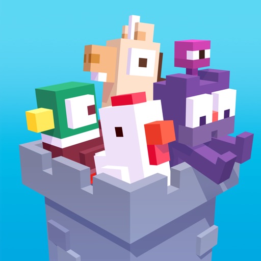 crossy road castle construction tower