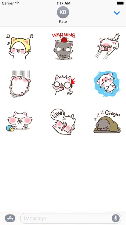 A Puffy Cheeks Cat Stickers