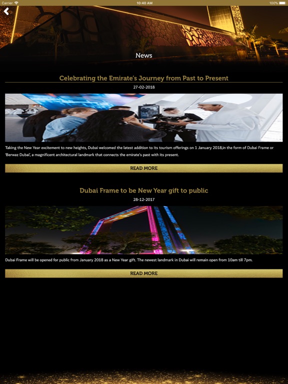 iPad Image of Dubai Frame