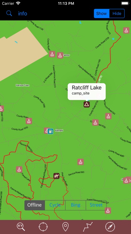 Davy Crockett National Forest.