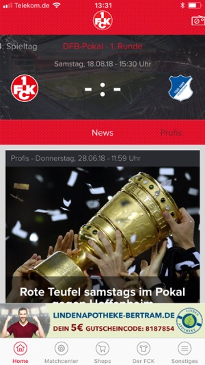 1. FC Kaiserslautern App(圖2)-速報App