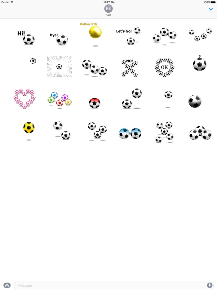 Animated Football Ball Sticker