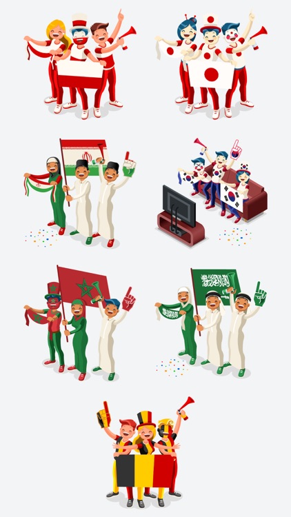 Brazil Football Fan's Stickers