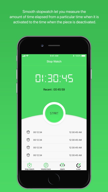 Stopwatch - world clock