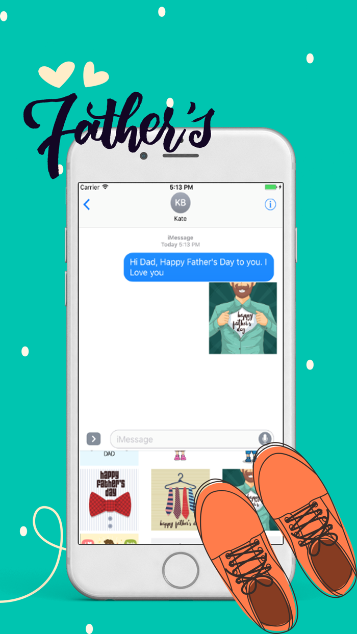 Happy Fathers Days Stickers