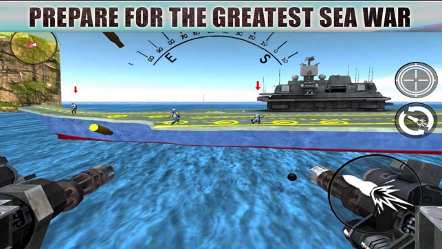 Gunship Shooter: Sea War Moder