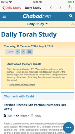 Chabad.org Daily Torah Study(圖2)-速報App