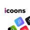 Icoons gives a stunning look to your iPhone with simple, beautiful, and ready-to-use icon collections