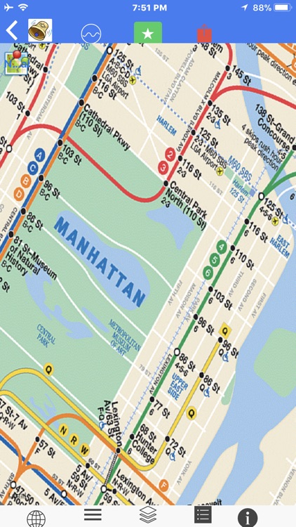 NYC Scaled Subway Map Offline screenshot-3