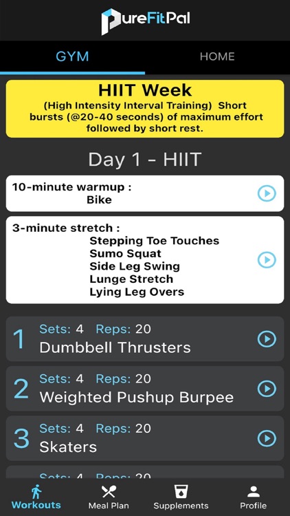 PureFitPal: Home, Gym Workout screenshot-4