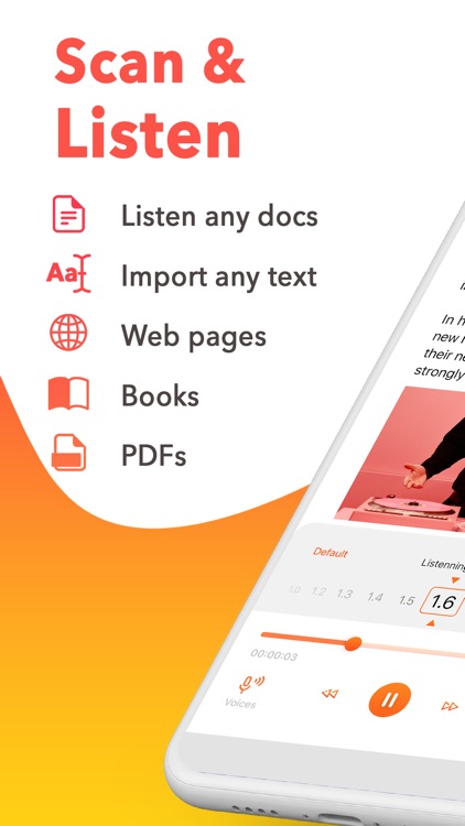Text To Speech : Audio Books screenshot-0
