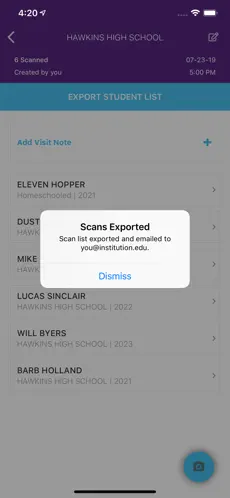 Snímek 7 StriveScan - for College Reps iphone