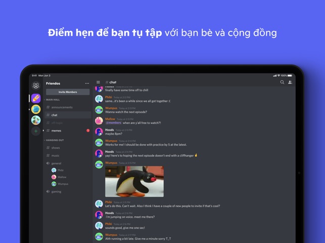 Discord – Tán Gẫu & Tụ Tập