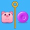 The hungry pig is waiting for you to rescue the trapped candies