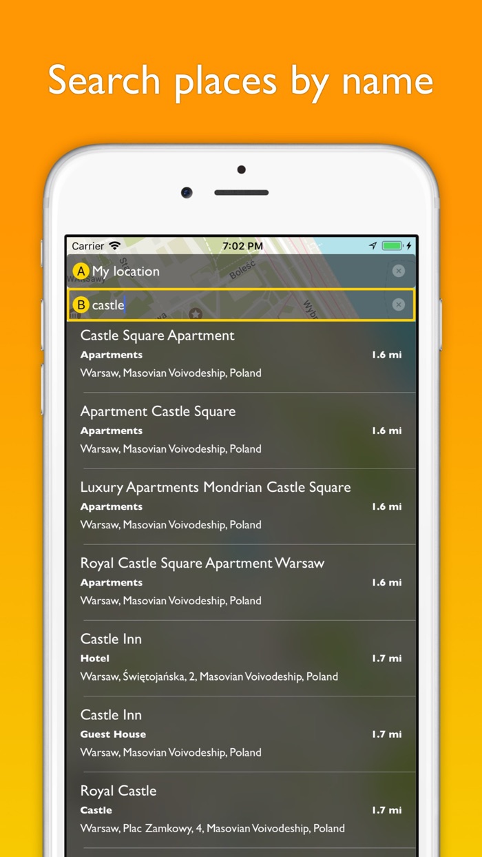 Warsaw offline map  transport