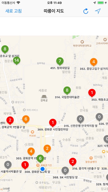 Ttareungyi station map
