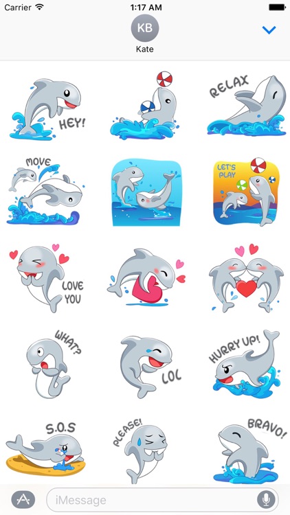 Adorable Dolphin Sticker