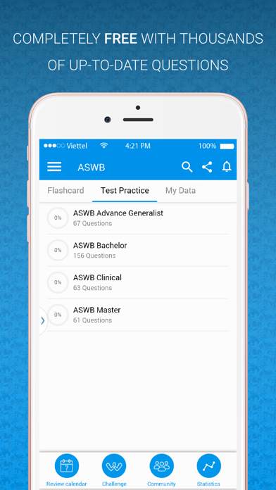 How to cancel & delete ASWB Practice test from iphone & ipad 1