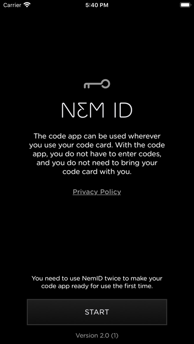 NemID codeapp screenshot 2