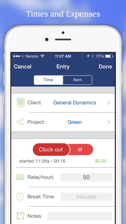 Billing Hours -  Time Tracking