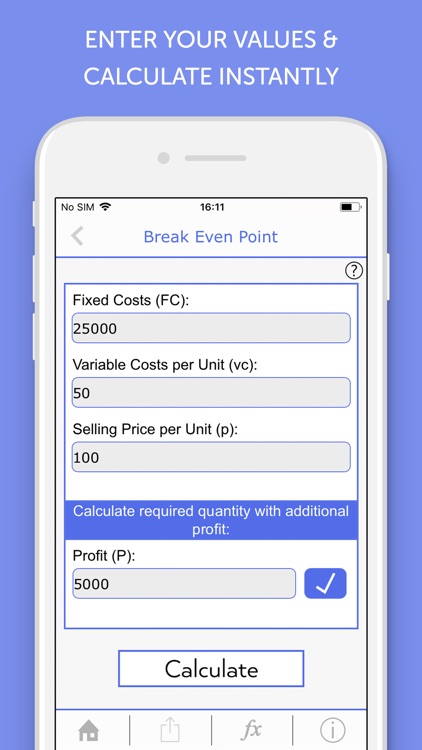 Cost Accounting Calculator