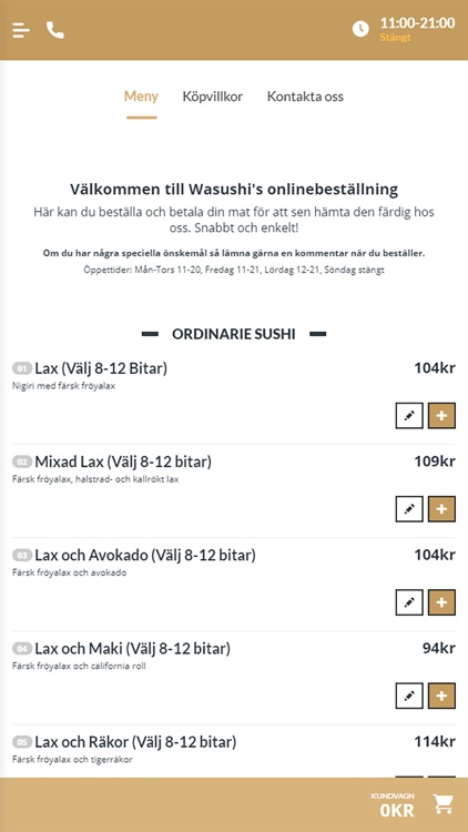 Wa Sushi i Skellefteå