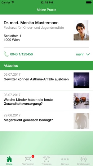 PraxisApp Mein Pädiater