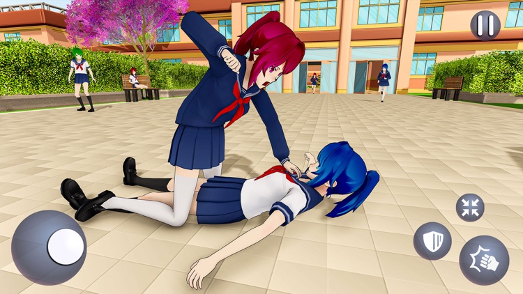 Anime Bad School Girl Life 3D