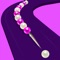 Collect all the pearls, pass the obstacles and complete the pearl necklace