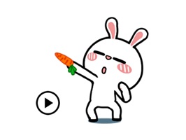 Animated Happy Rabbit Sticker