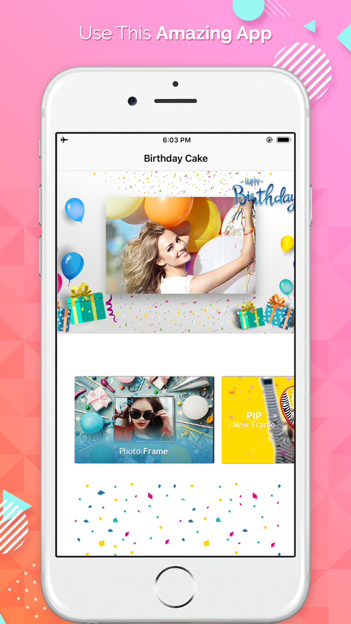 Birthday Cake Photo Frames