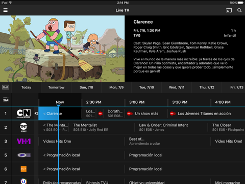 YourTV Minerva 10 for iPad screenshot 3