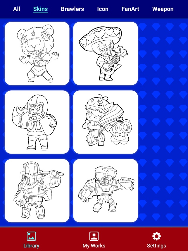 Coloring Brawl Stars On The App Store - 5 brawlers brawl stars coloring pages