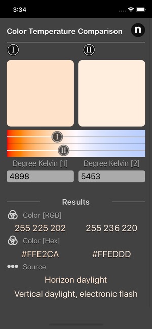 Color Temperature Comparison(圖2)-速報App