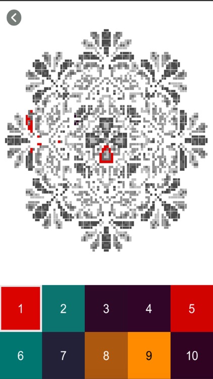 Mandala Pixel Art Coloring