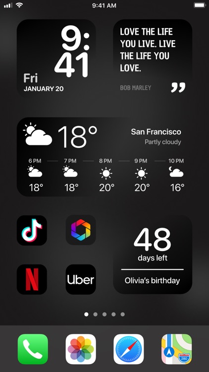 Widget | Countdown & photo